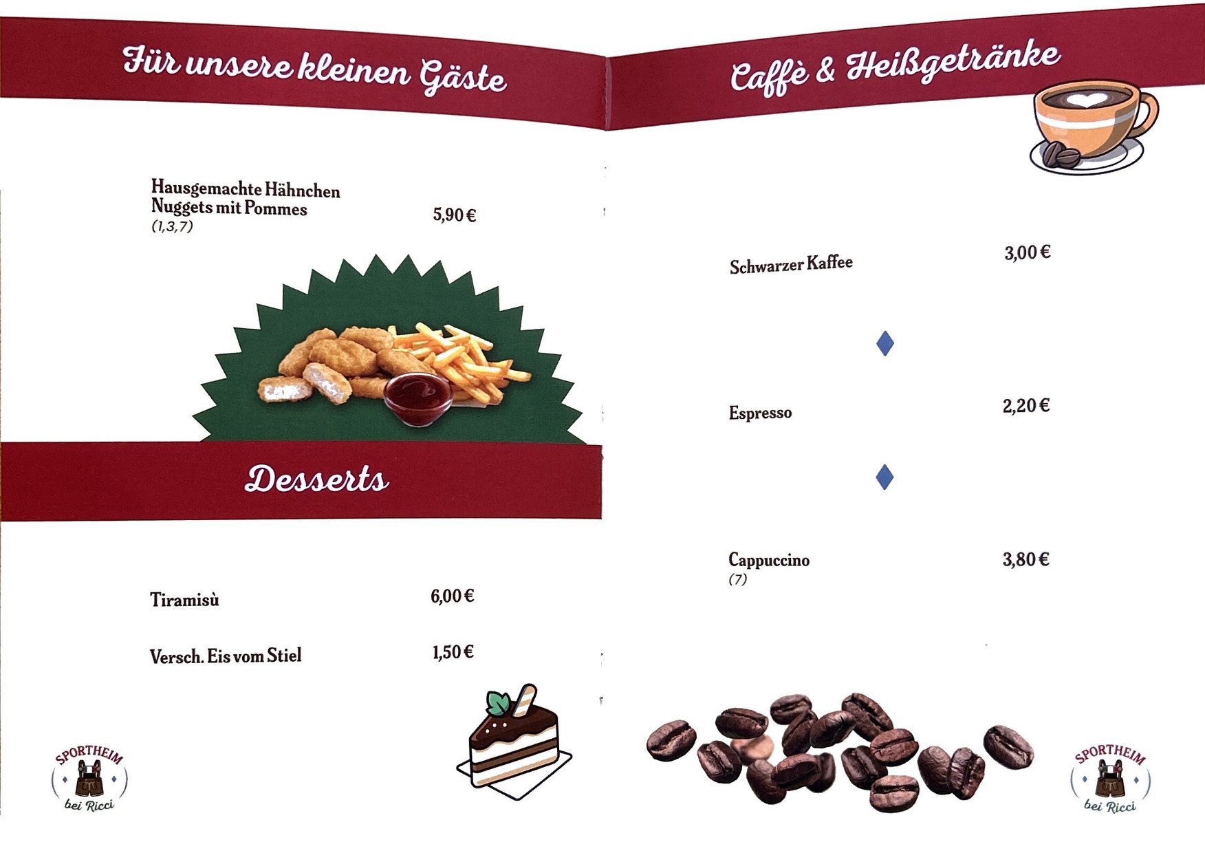 Preisliste Gaststätte beiricci 2025 07 4